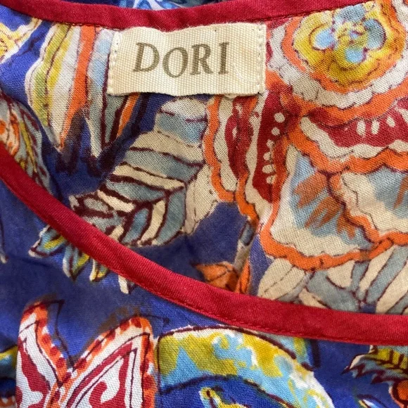 Dori Indian Block Print Dress / M - Picture 9 of 11